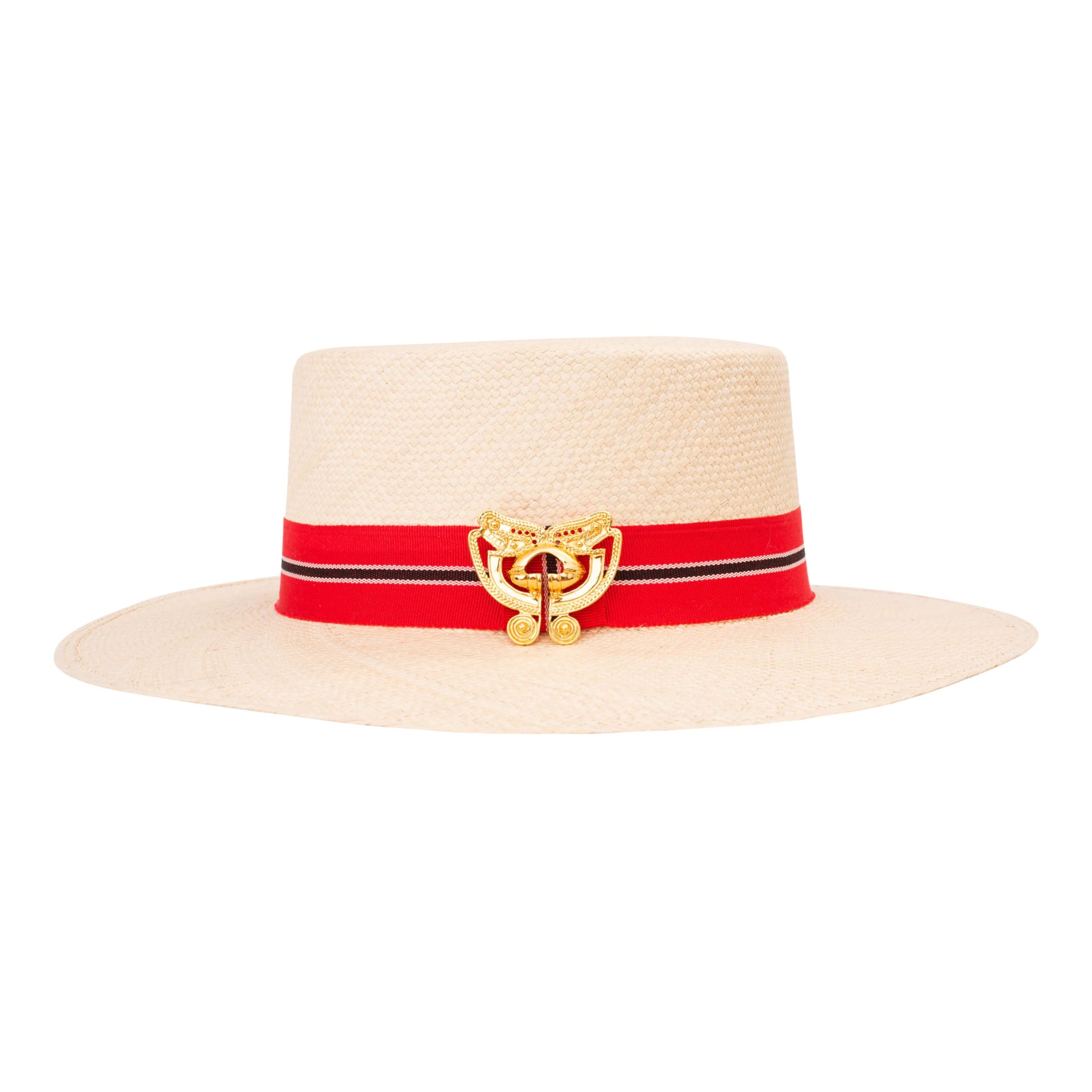 SOMBRERO MARIPOSA BOATER RED - imagen 4