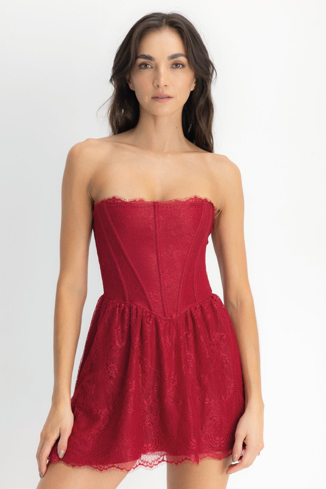 VESTIDO PEDRINA ROJO CHERRY - imagen 6