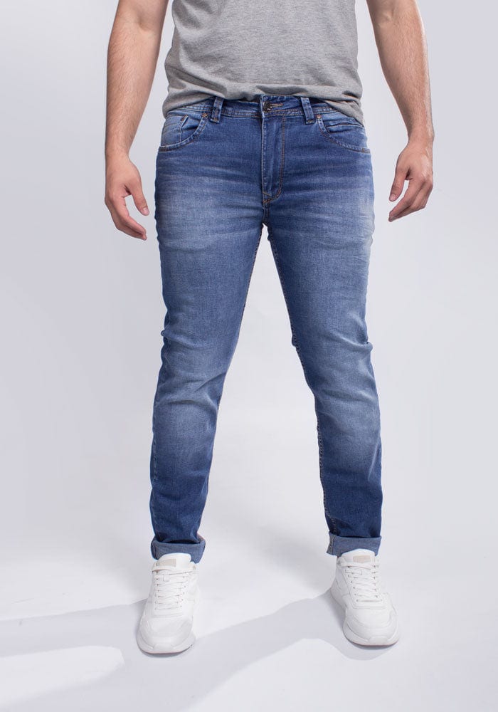 Jeans Moda Hombre Azul Medio - imagen 1