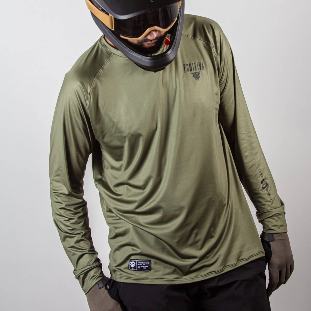 JERSEY SALVAJE MANGA LARGA VERDE MILITAR - imagen 8
