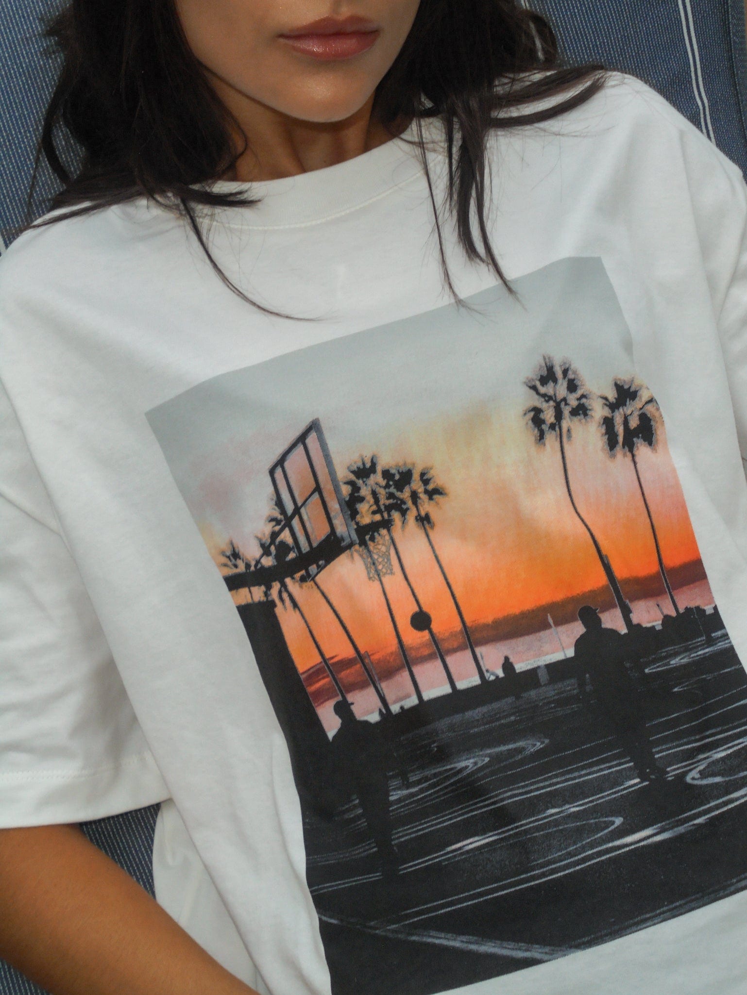 L.A. SUNSET PHOTOGRAPHY T-SHIRT - SOFT WHITE - imagen 6