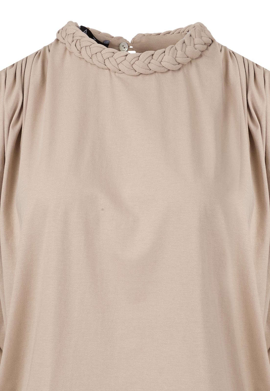BRAIDED NECKLINE T-SHIRT - imagen 4