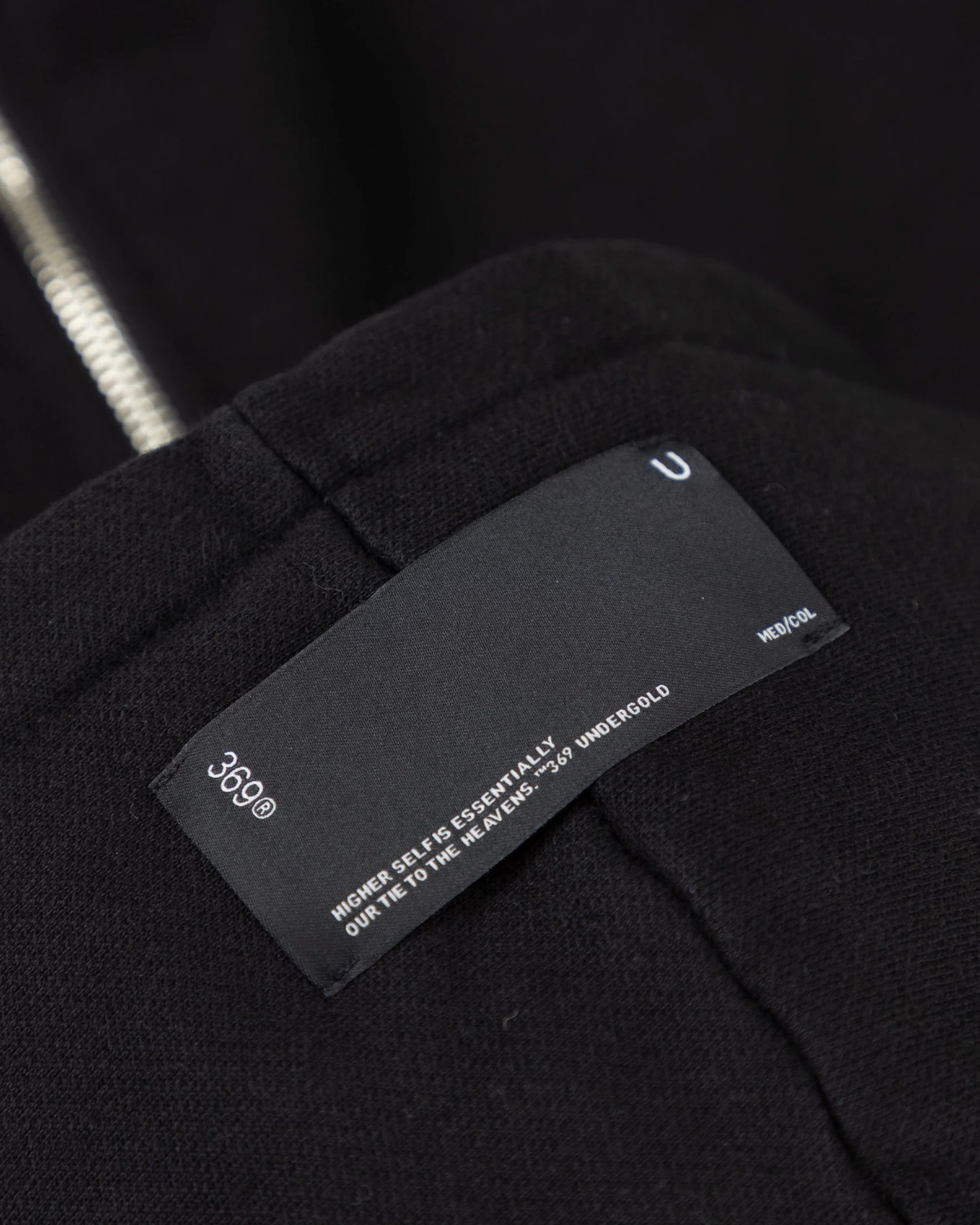 Line Basic Slim Fit Zip Up Cropped Hoodie Black - imagen 6