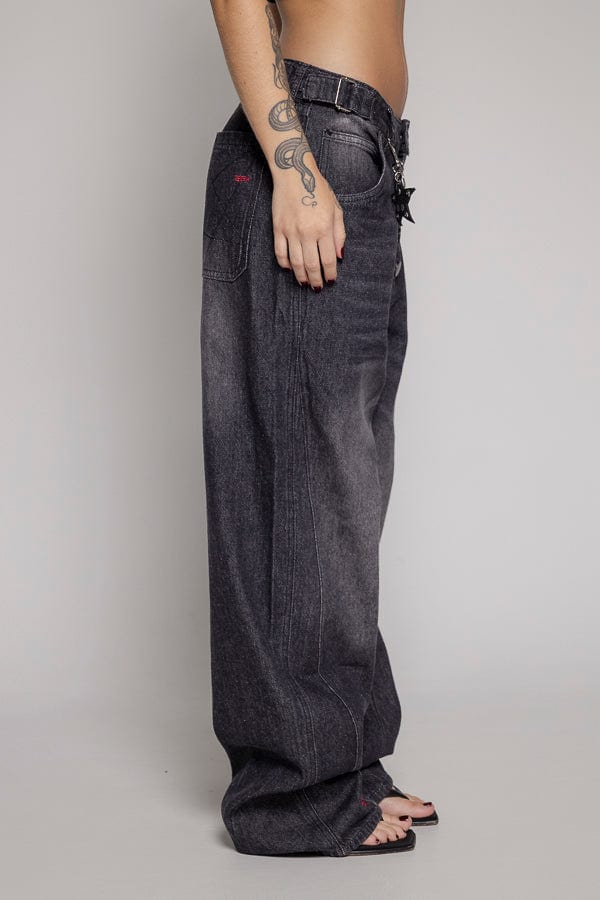 Baggy Remainder Dama Stone-Negro - imagen 6