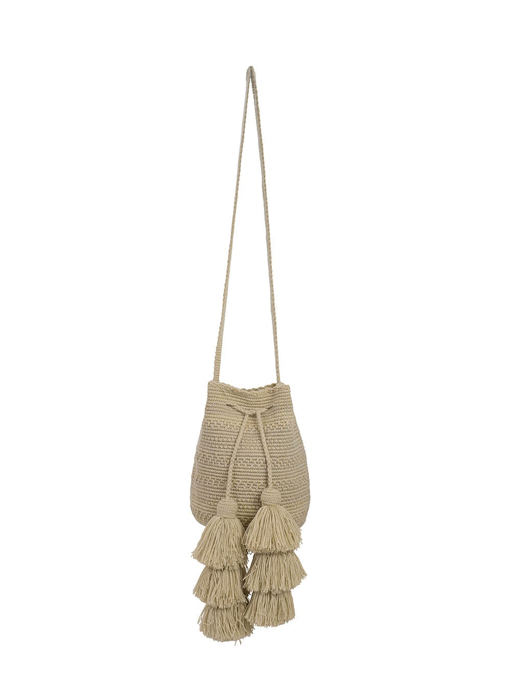 Medium Mochila  Wayuu Basic Sand - imagen 1