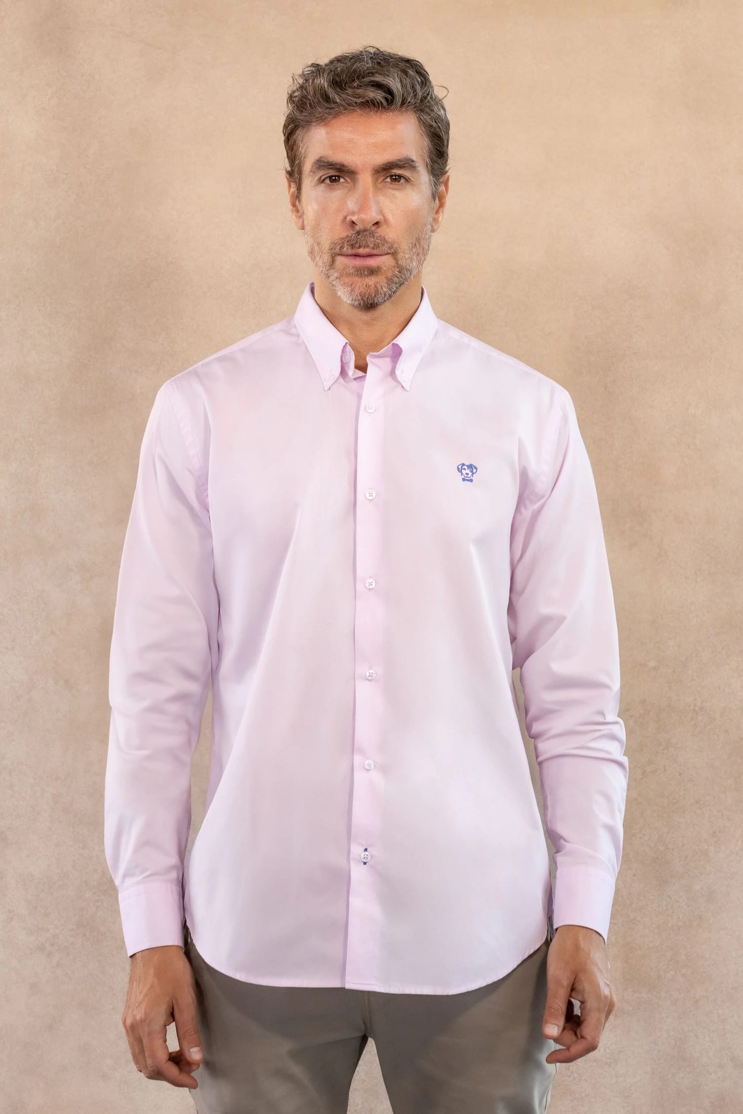 Camisa Antimanchas Popelina Light Pink - Talla Regular - imagen 1