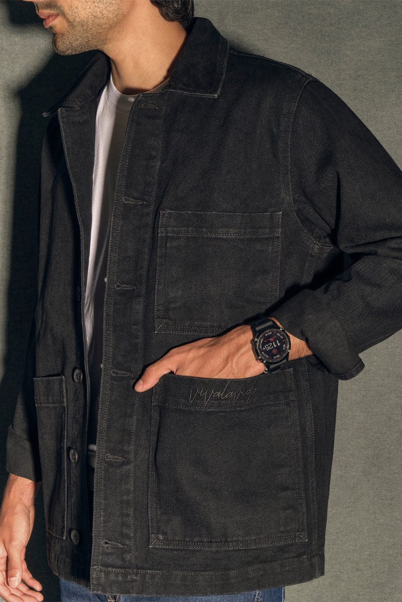 CHAQUETA BLACK DENIM - imagen 2