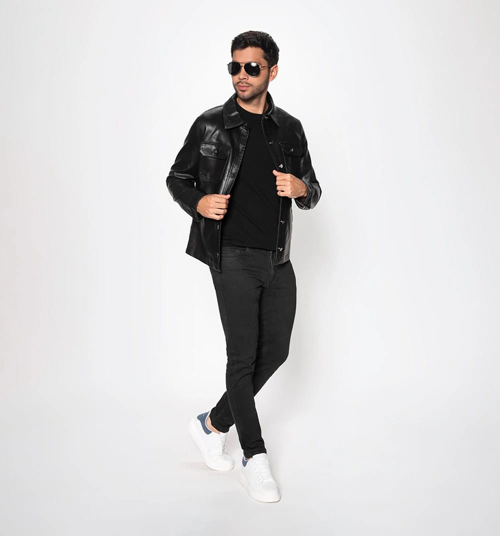 Sobrecamisa en pu - imagen 1