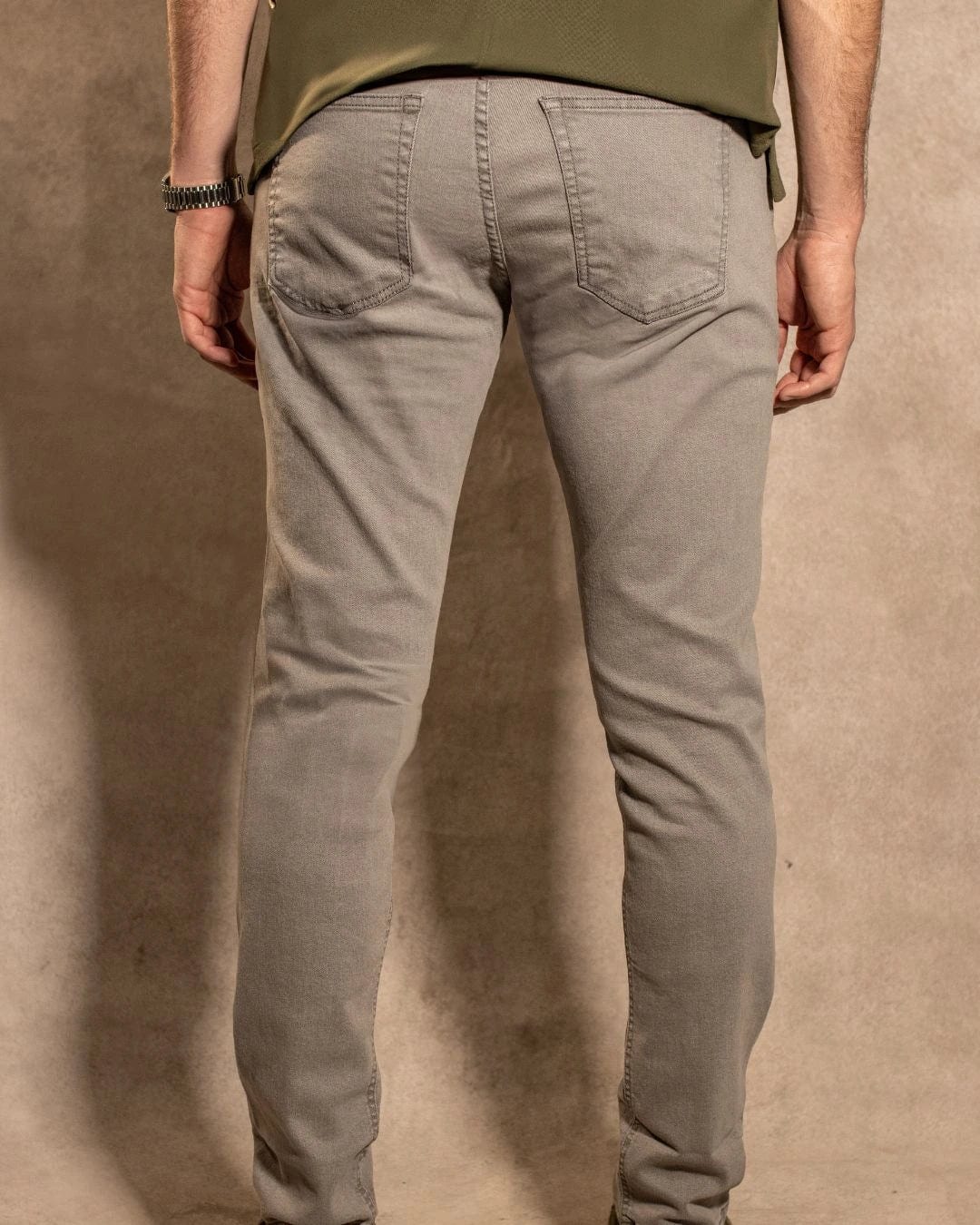 Jean Elastico Gris Claro - Slim Fit - imagen 3