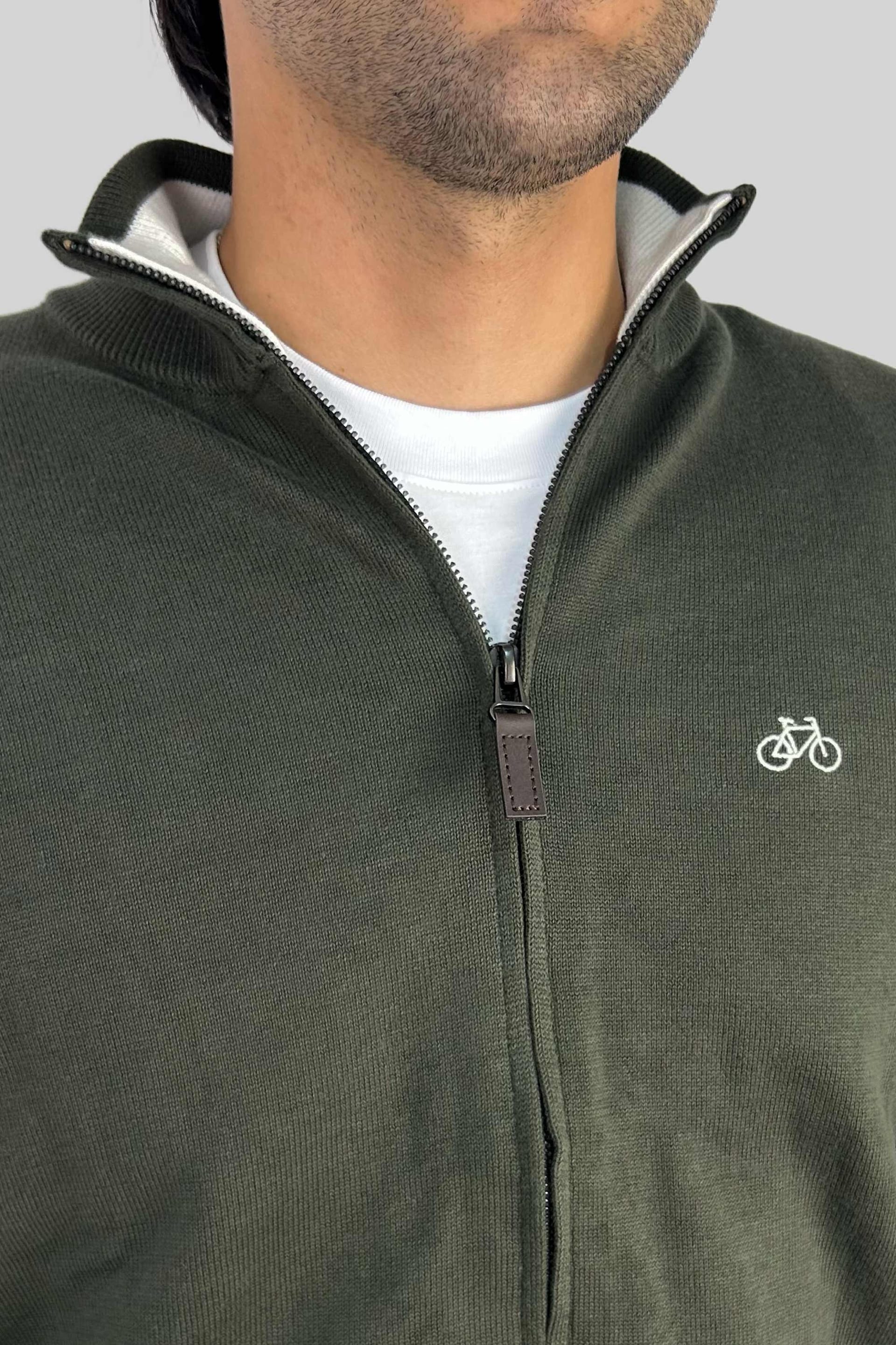SACO FULL ZIP OLIVE - imagen 2