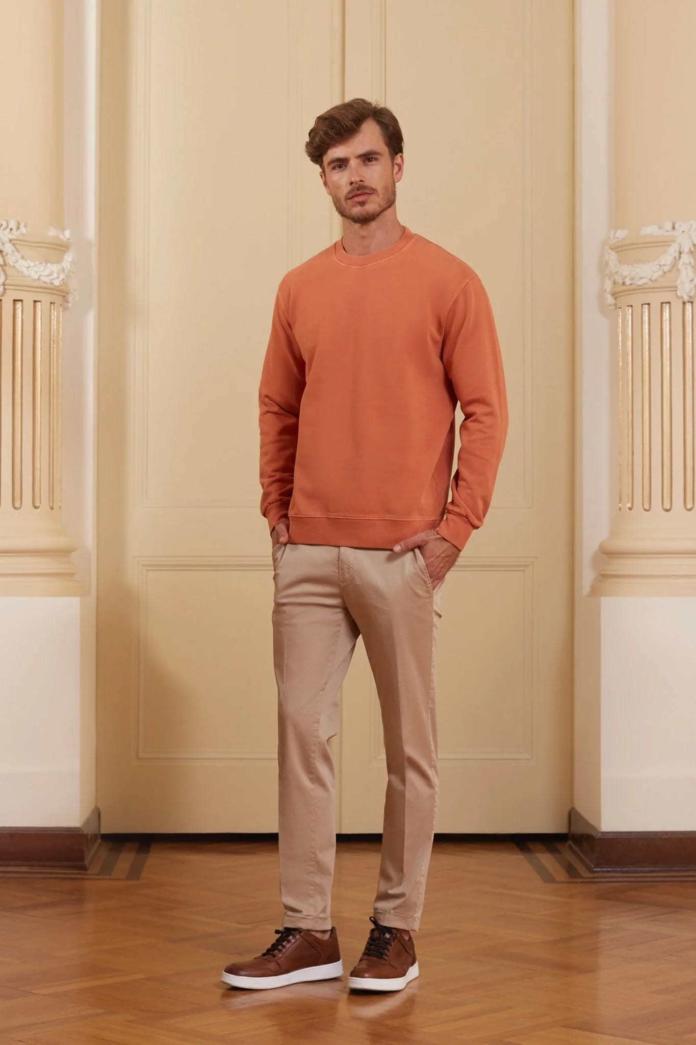 Men's milenario sweatshirt terracotta - imagen 6