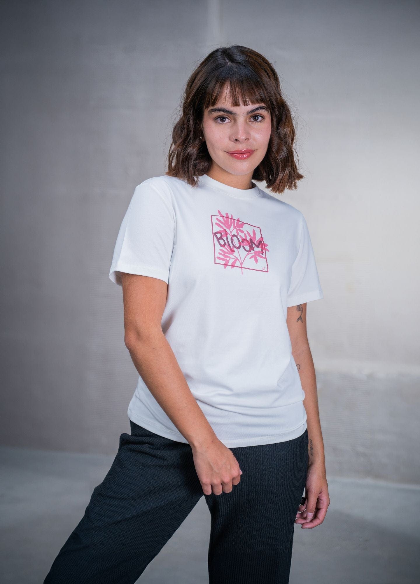 Camiseta Bloom – Marfil - imagen 1