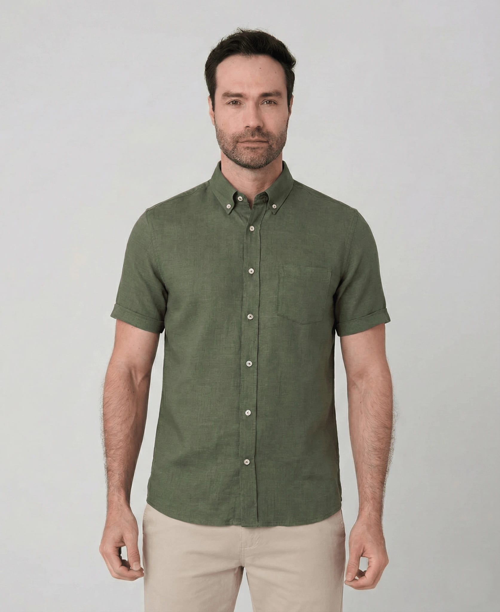 Camisa con bolsillo manga corta para hombre Jon Sonen 027225037 - imagen 10
