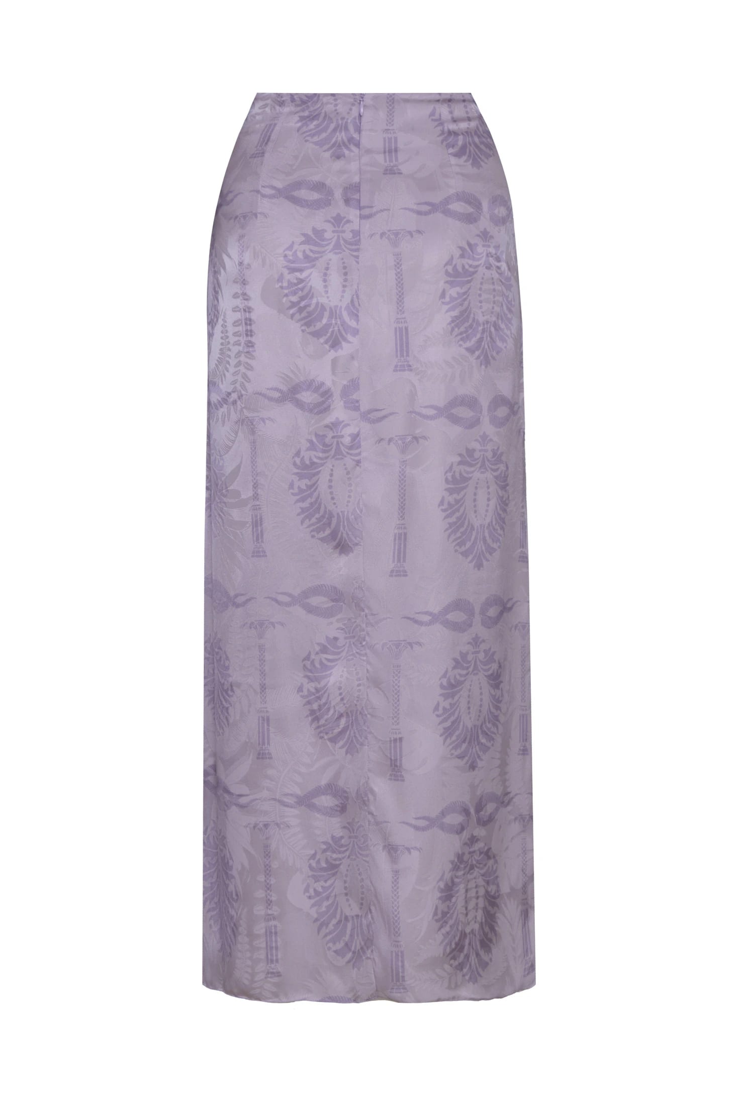 Amaime Silk Jacquard Midi Skirt / Lila Exclusive - imagen 2
