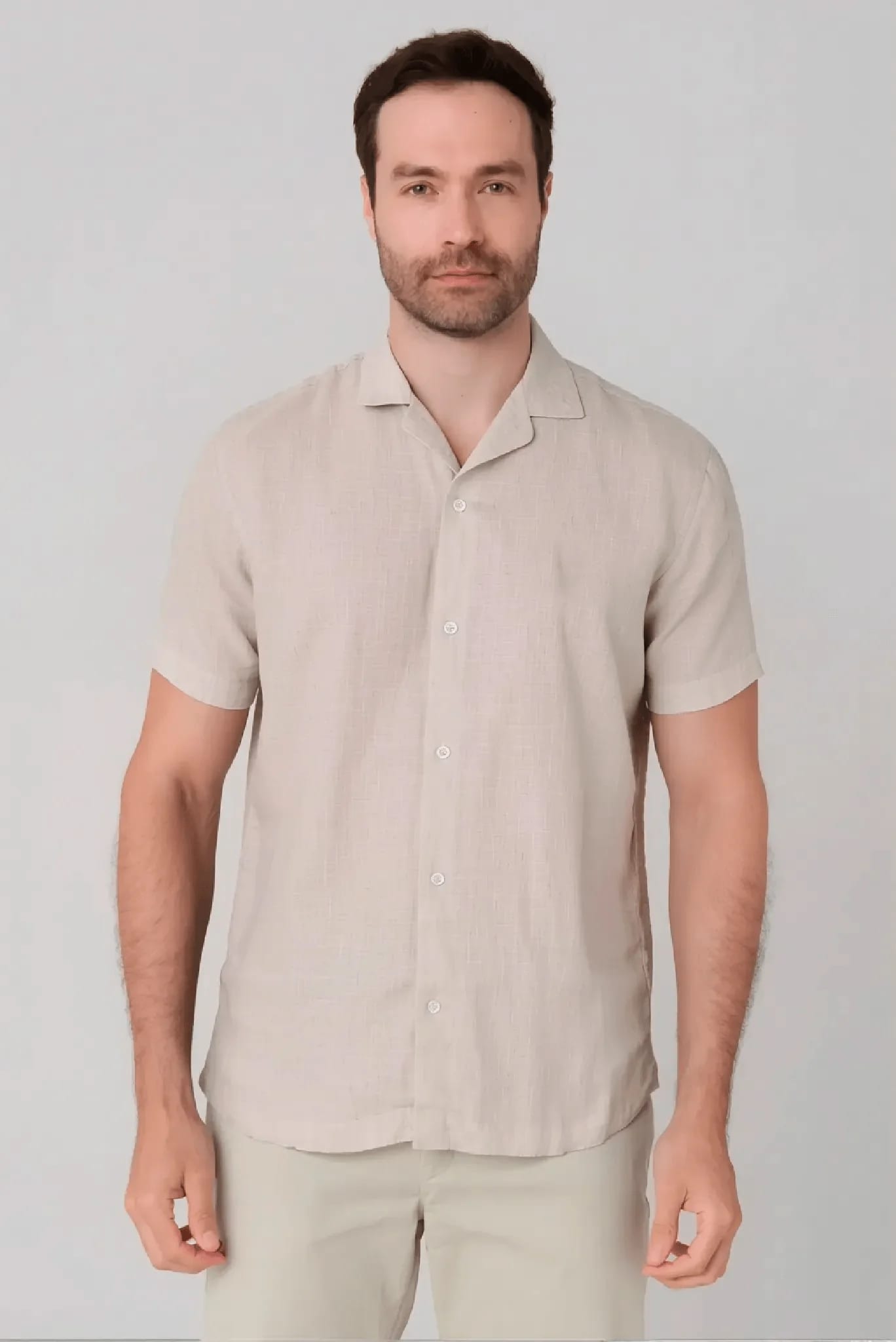 Camisa Manga Corta Efecto Denim Jon Sonen - imagen 2