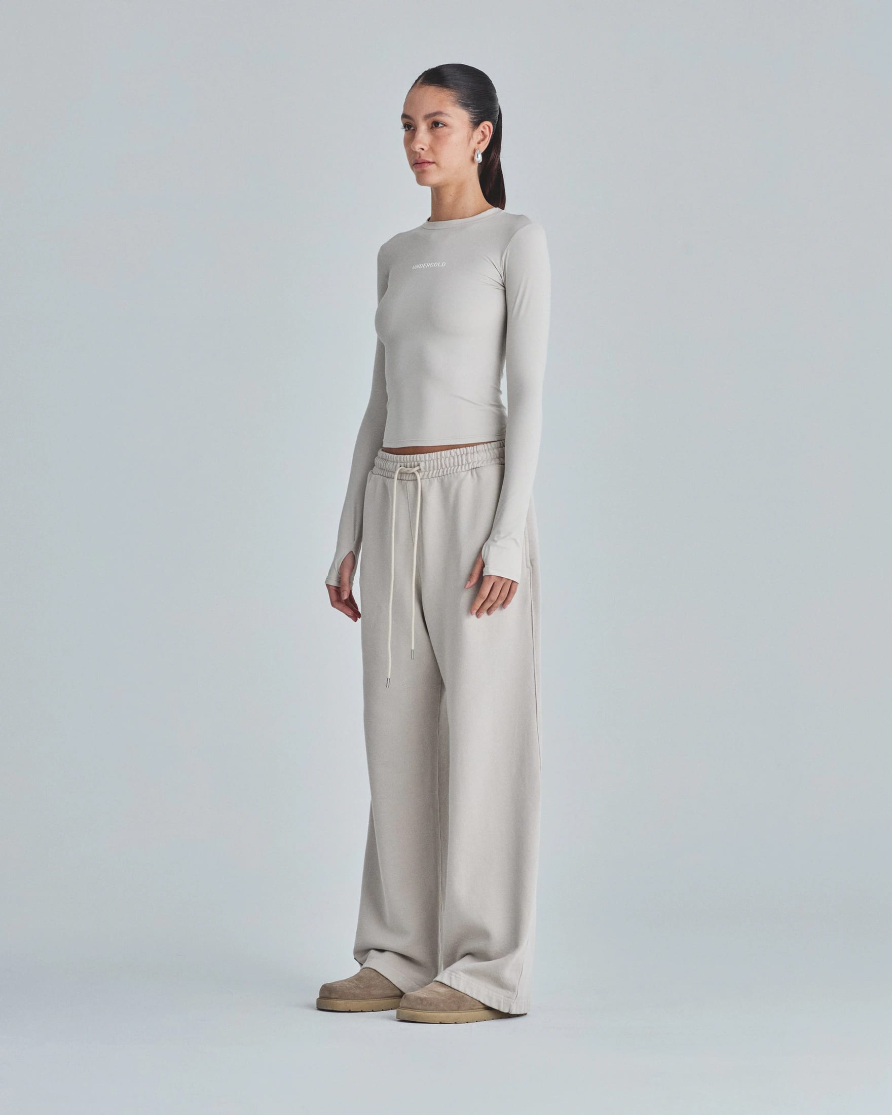 W Line Basic Long Sleeve Tshirt Light Gray - imagen 5