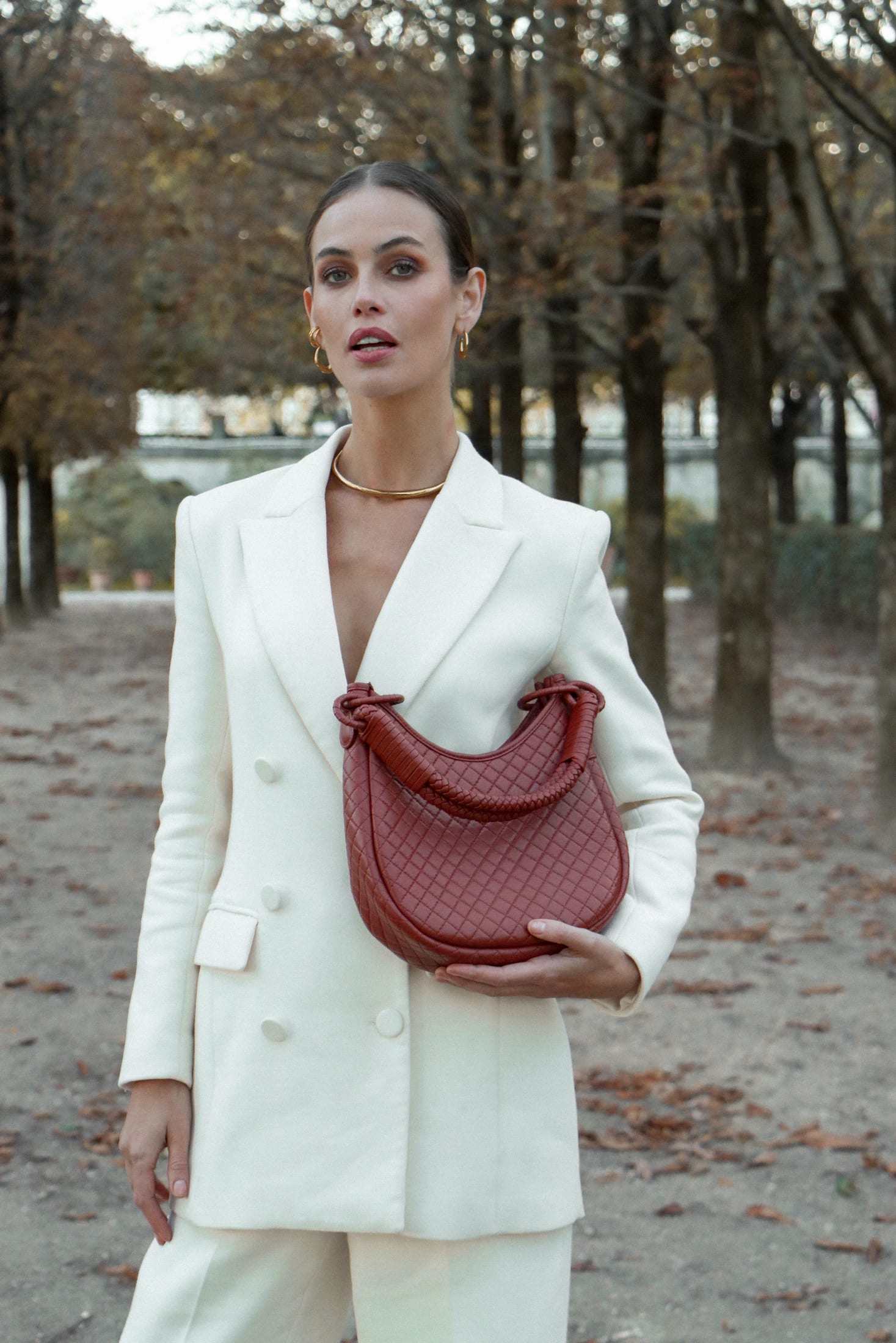 Saddle Shoulder Bag, Brick - imagen 2
