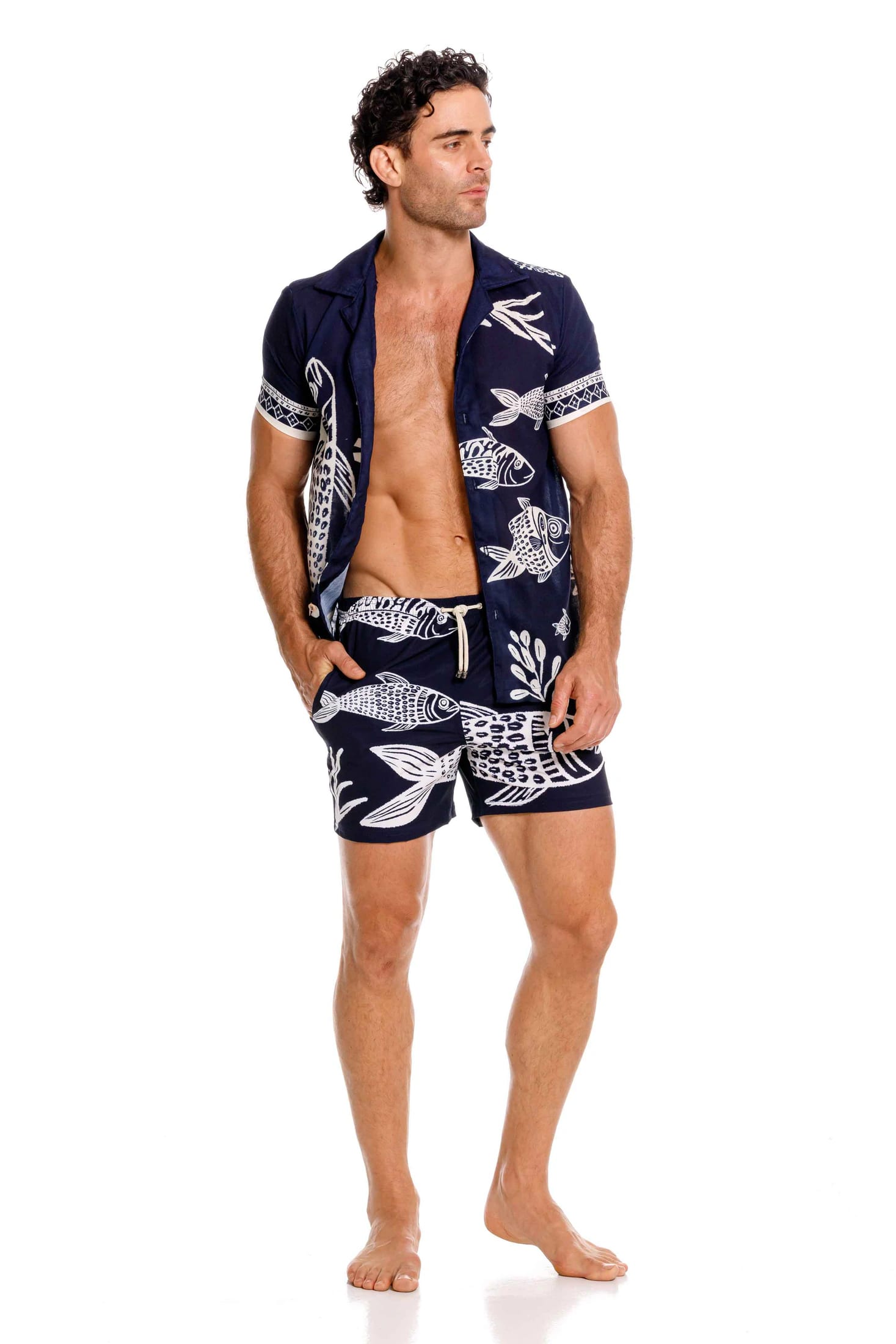 Camisa Hombre Fisherman Dark Blue - imagen 3