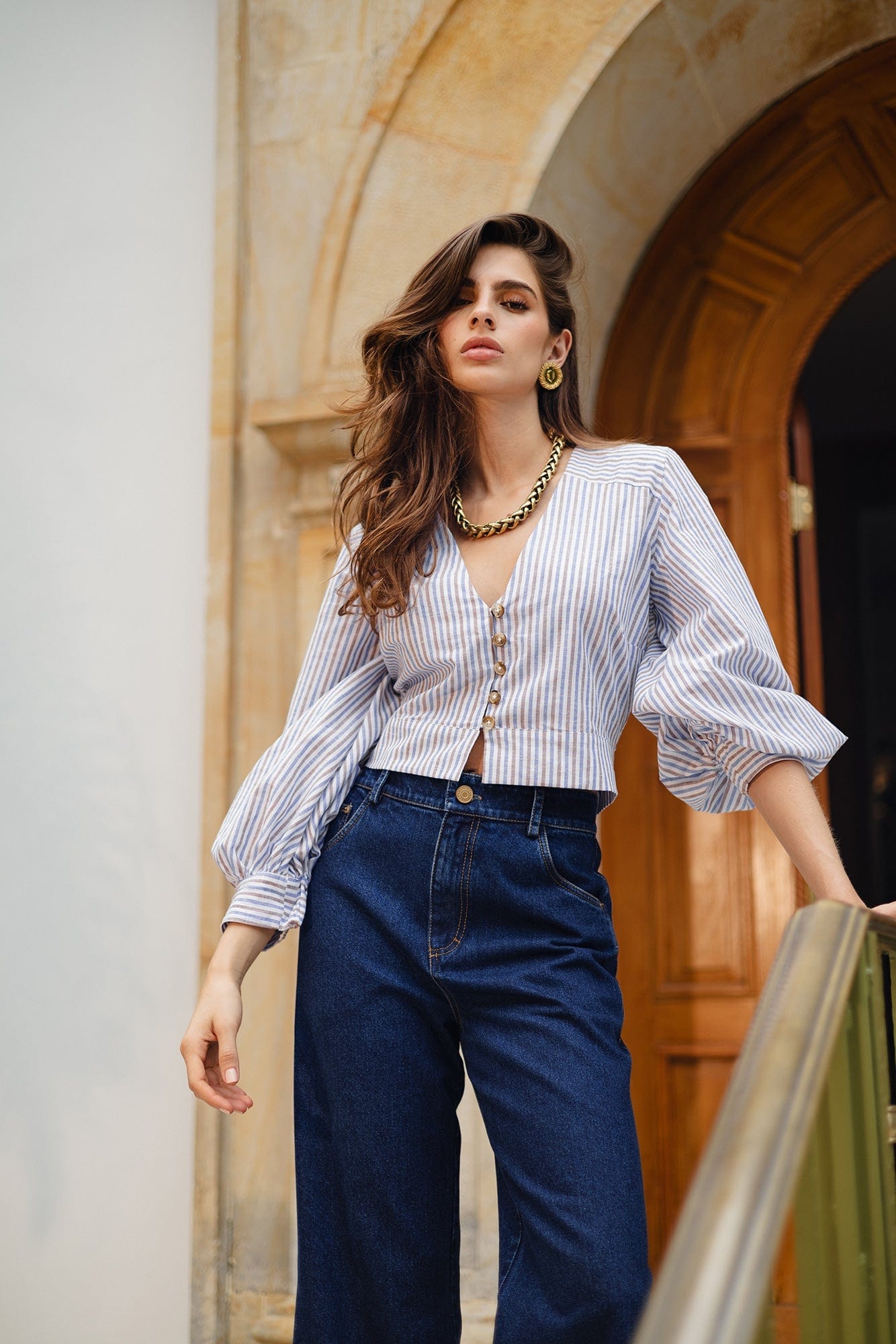 Blusa Delhi Rayas Color - imagen 2
