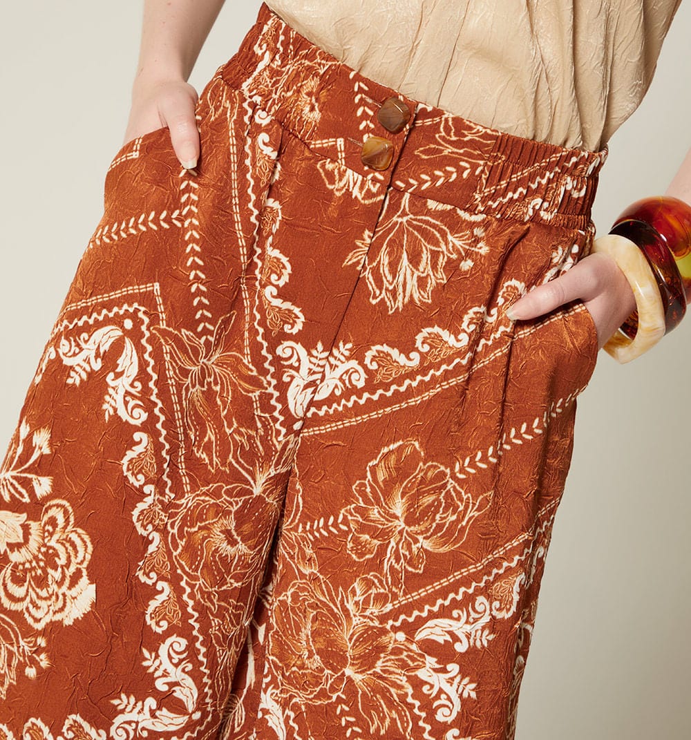 Pantalon palazzo pretina ancha - imagen 3