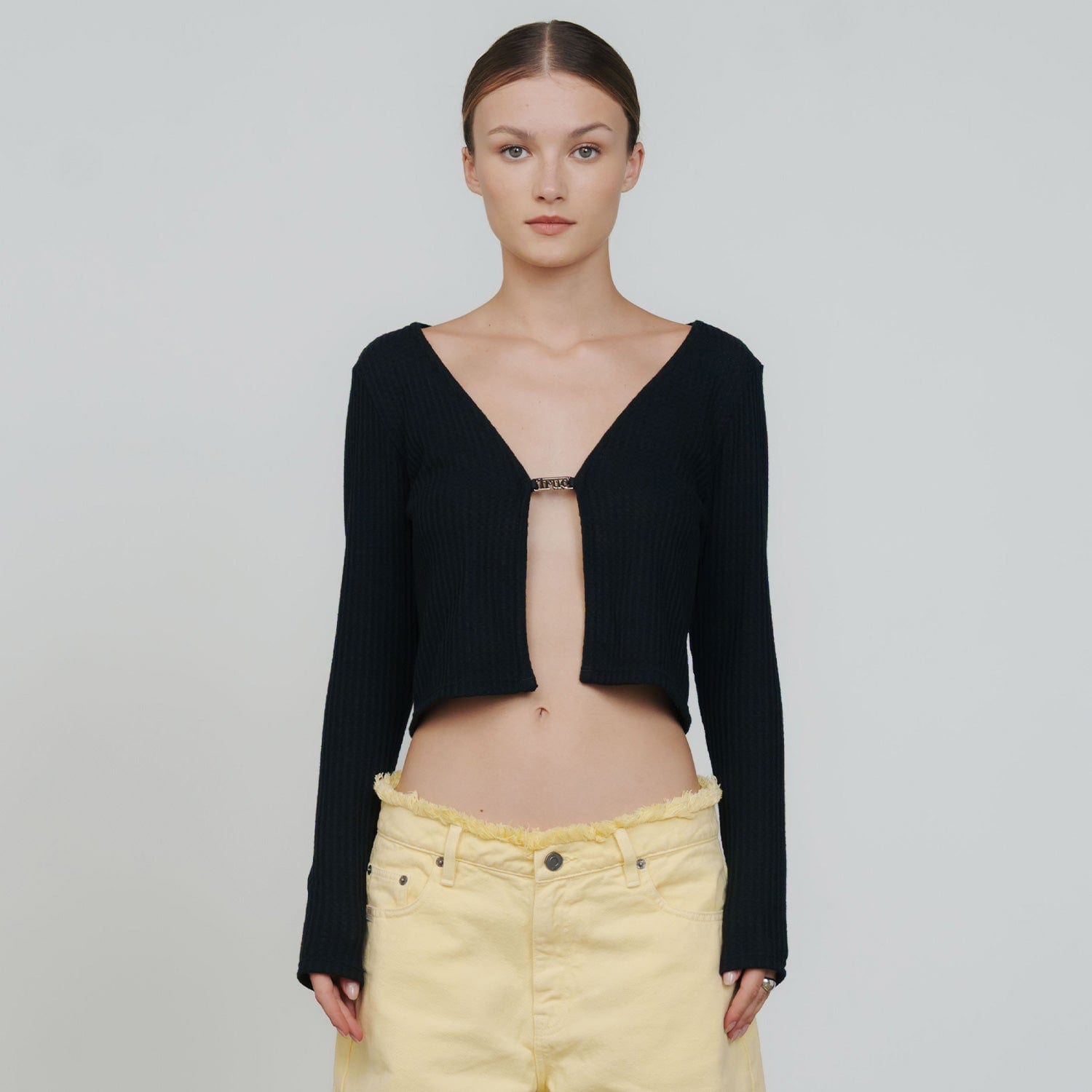 Knit LS Tee - Black - imagen 2