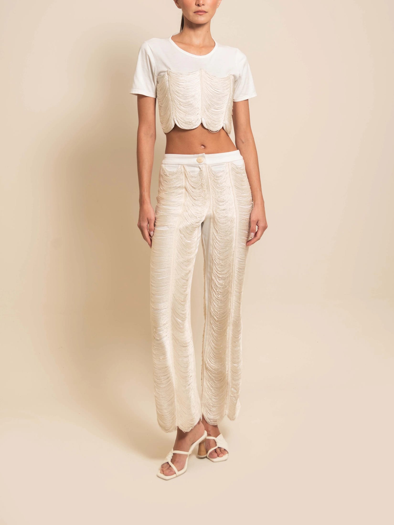 SIMONE PANT IVORY - imagen 1