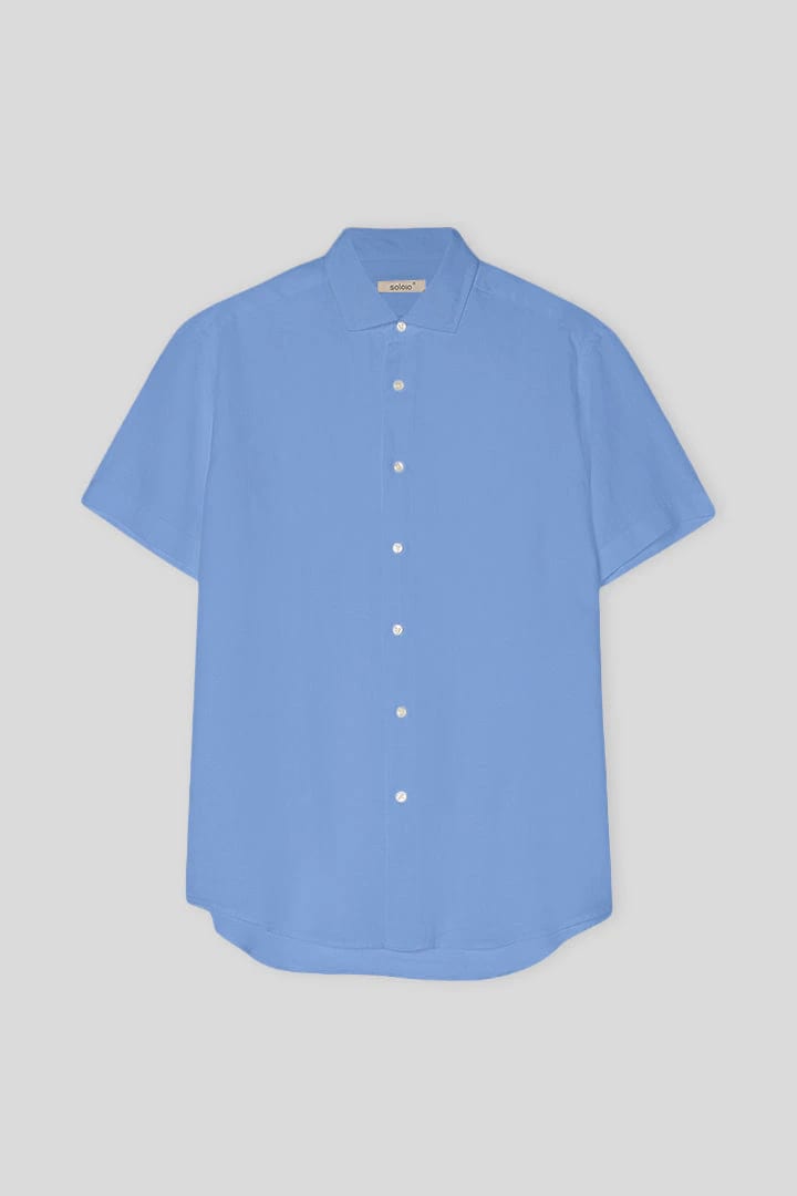 Men's linen shirt vista blue - imagen 1