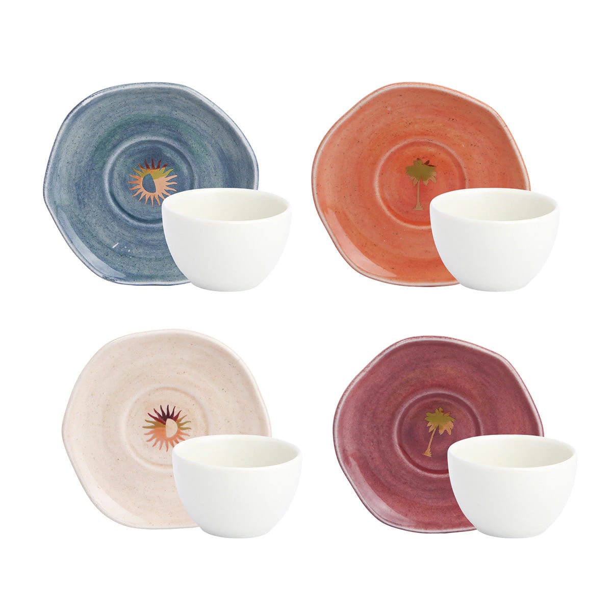 Set de Café / Té Corona x Malai 4 Puestos 8 Piezas - imagen 1