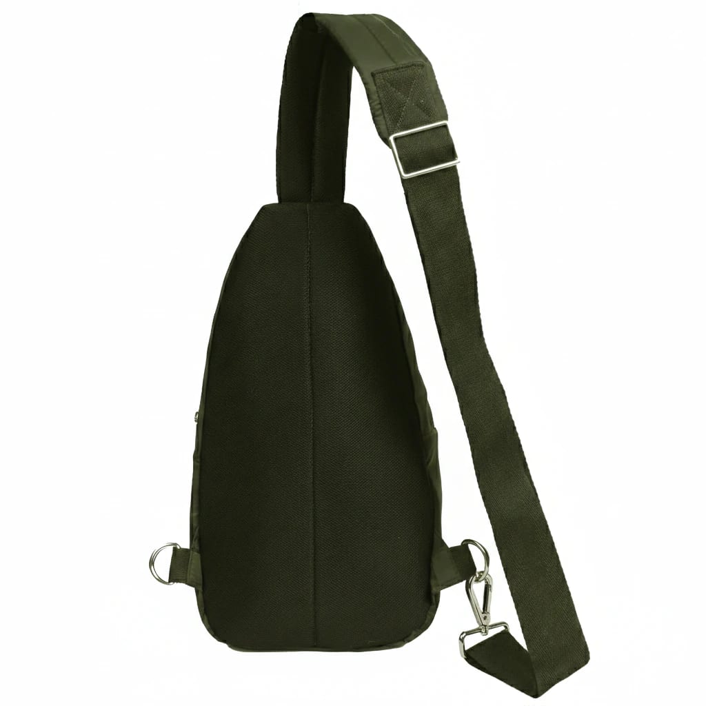Bandolera Cruzada de Viaje Mediana Light Verde Militar -VM - imagen 5