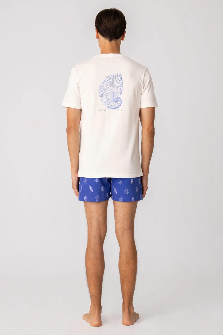 Men's cotton t-shirt white albatros - imagen 2