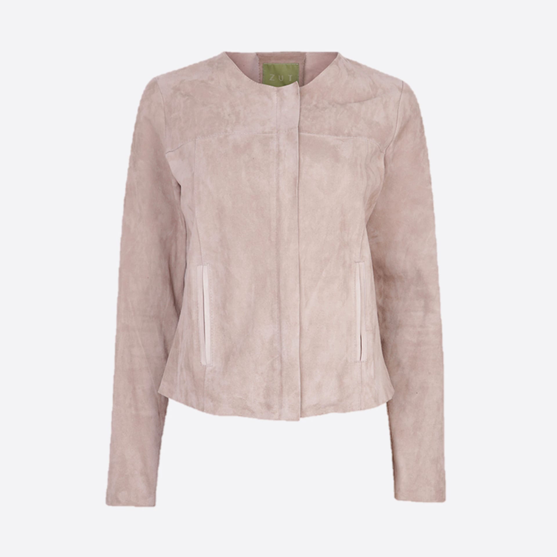 PINK ROUND NECK SHORT JACKET - imagen 1