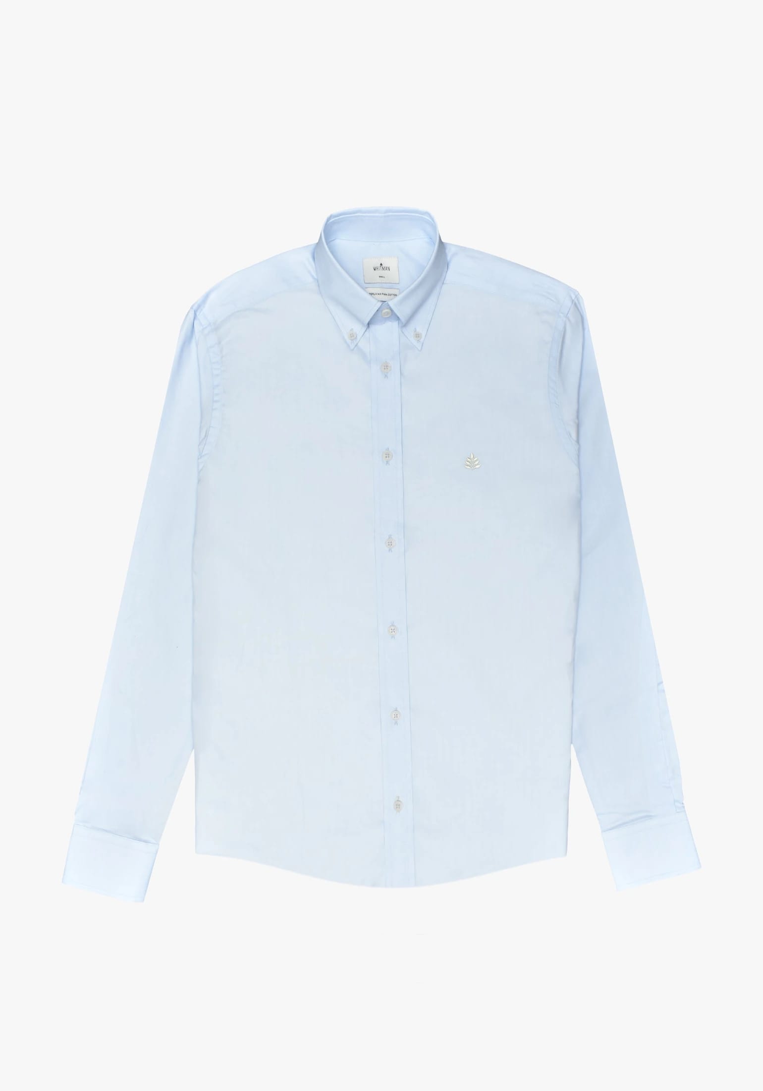 Camisa Azul Celeste Cuello Button Down L-Mar - imagen 1