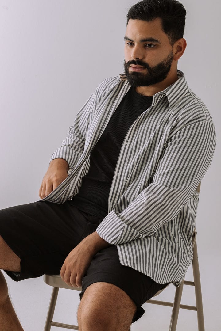 Short lino negro - imagen 3
