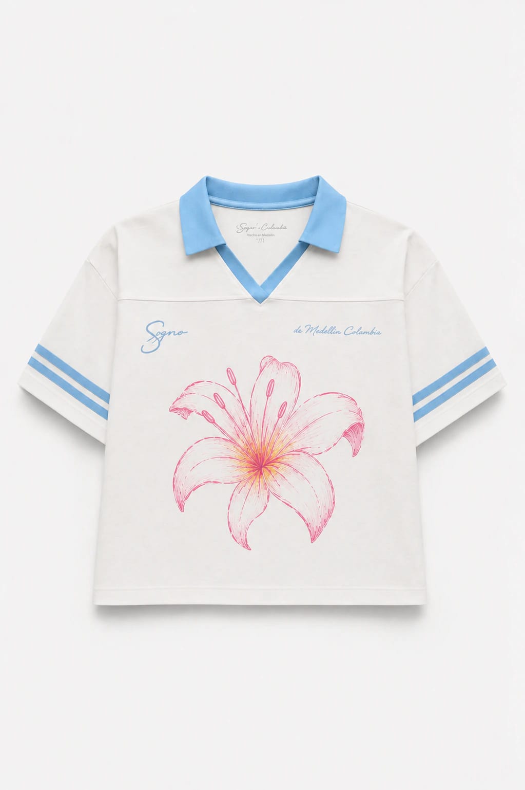 Camiseta Boxy Flor-Blanca - imagen 1
