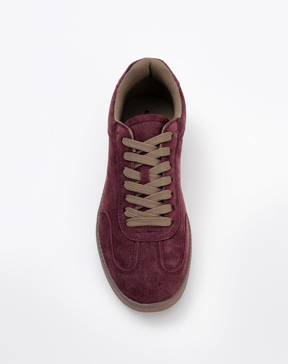 Tenis casuales tipo gamuza vinotinto hombre - imagen 4