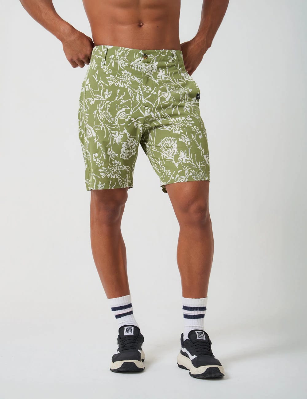 Recess Short 18" Verde + beige Hombre - imagen 4