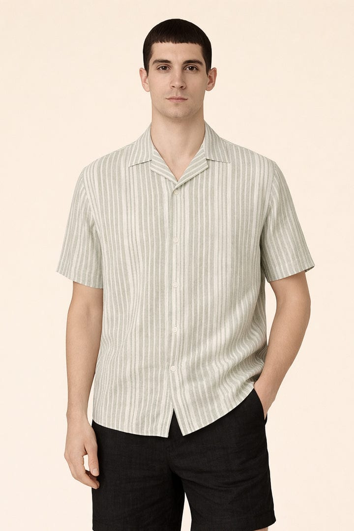 Camisa rayas verdes - imagen 1