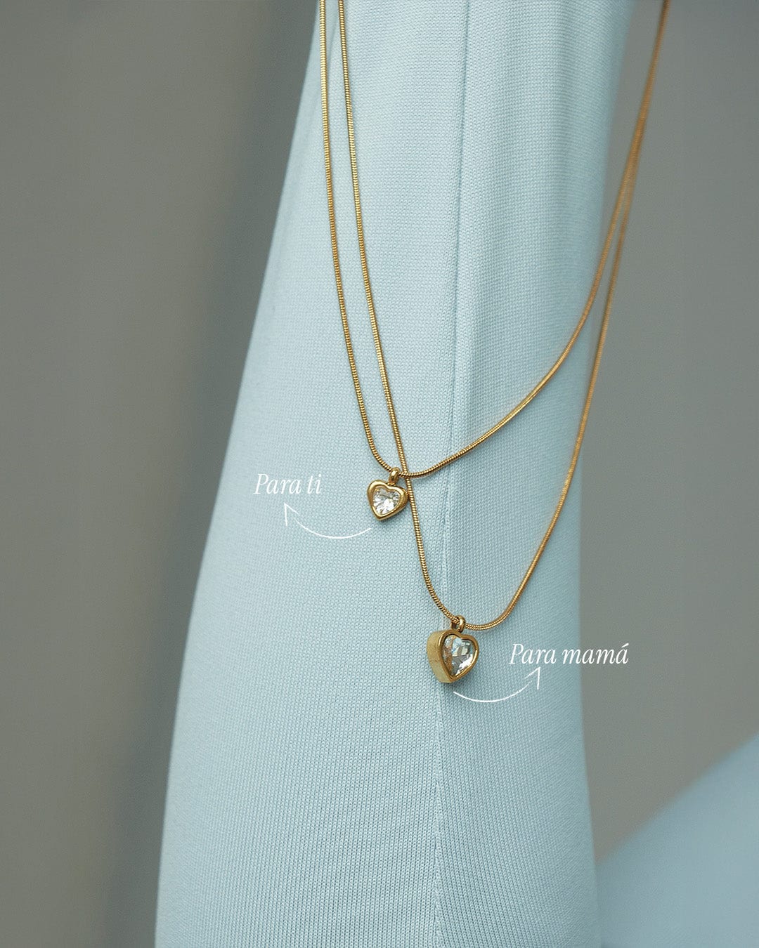 Collar Doble Corazón - imagen 8
