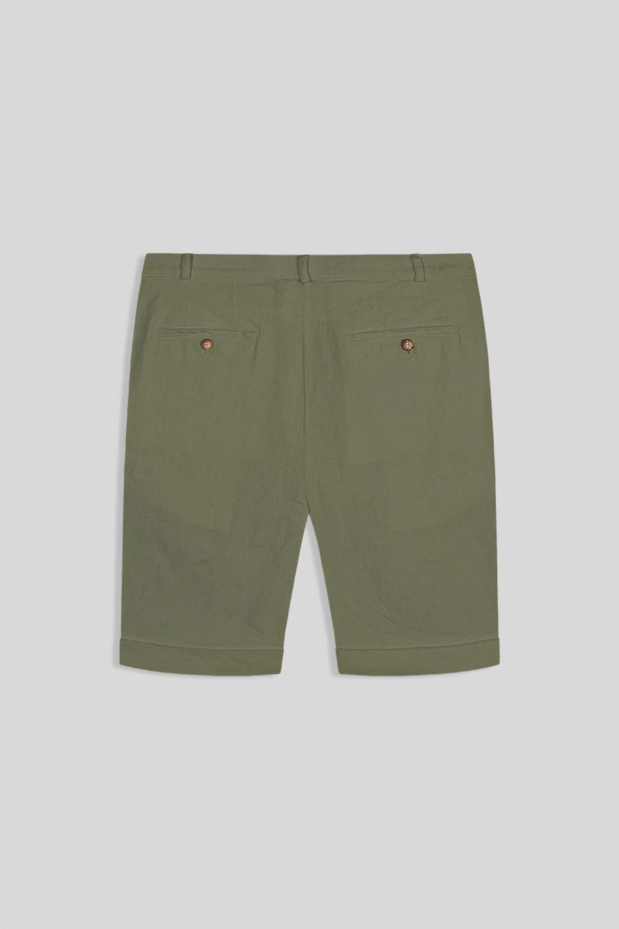 Men's linen bermuda loden green - imagen 2