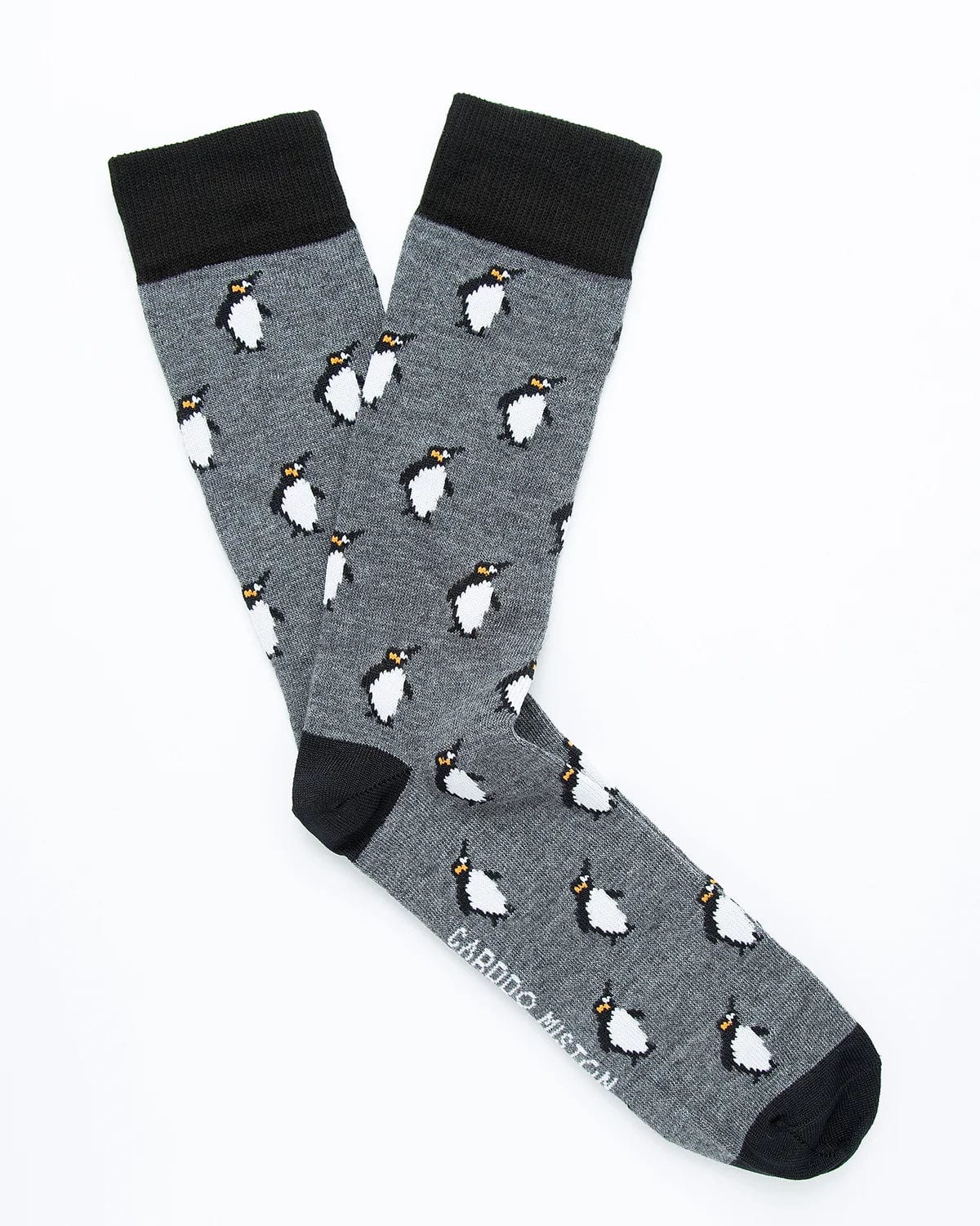 Medias Algodón Estampado Pingüinos - Fondo Gris - imagen 1