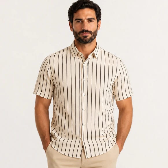CAMISA MC 100% VISCOSA HOMBRE - imagen 1