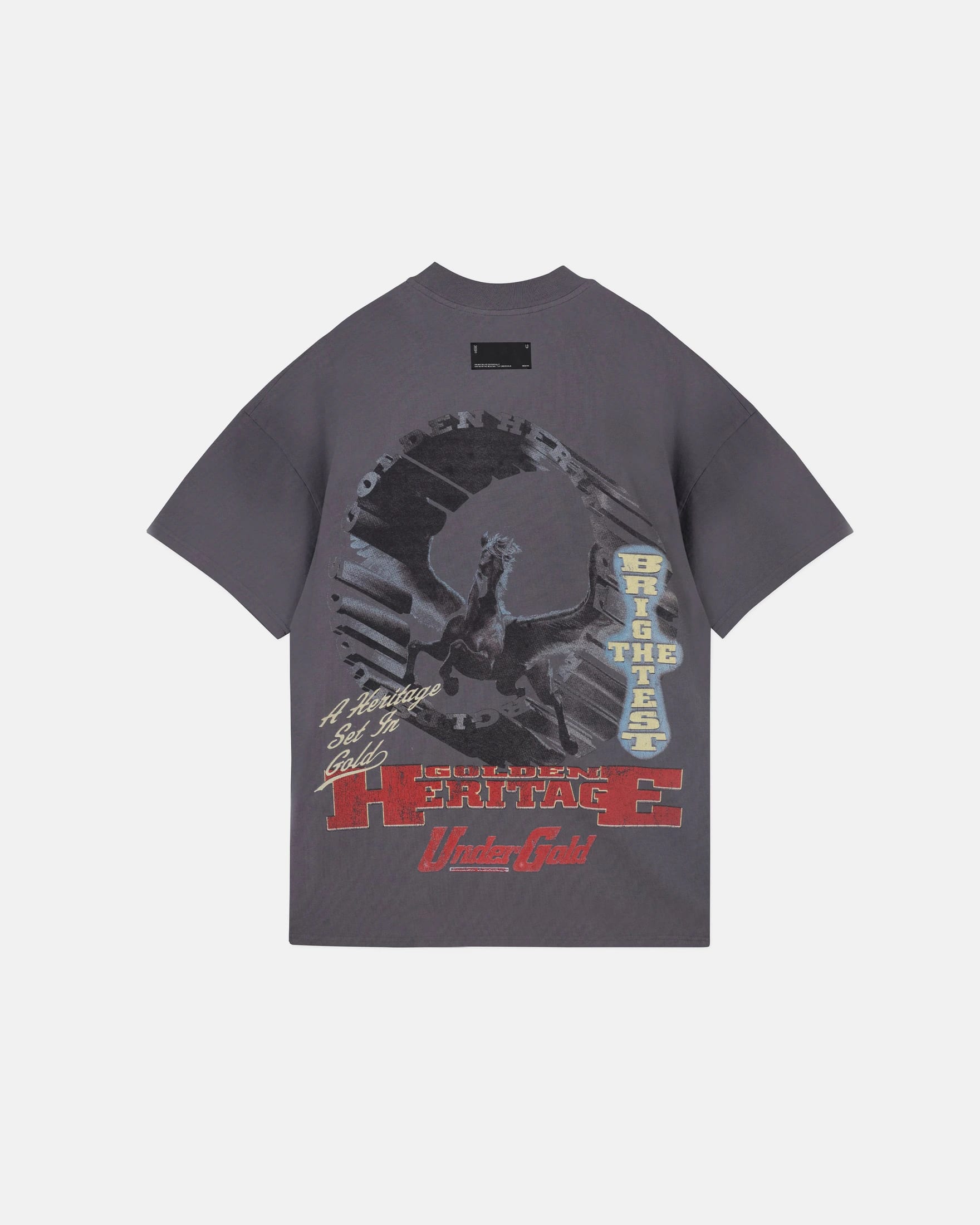 Golden Heritage Pegasus Tshirt Gray - imagen 1