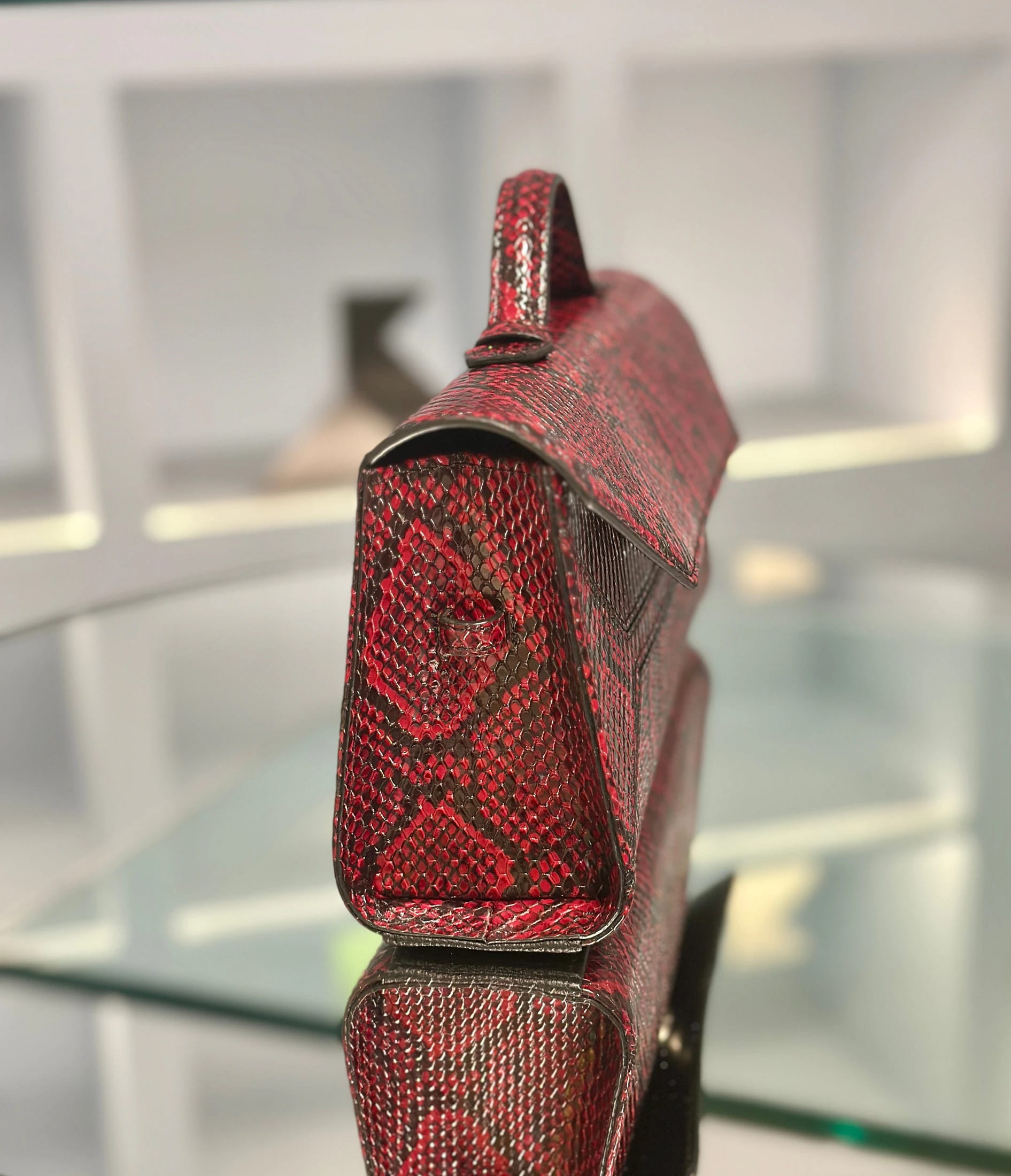 Sofi Baguette bag - tessitura vino - imagen 3