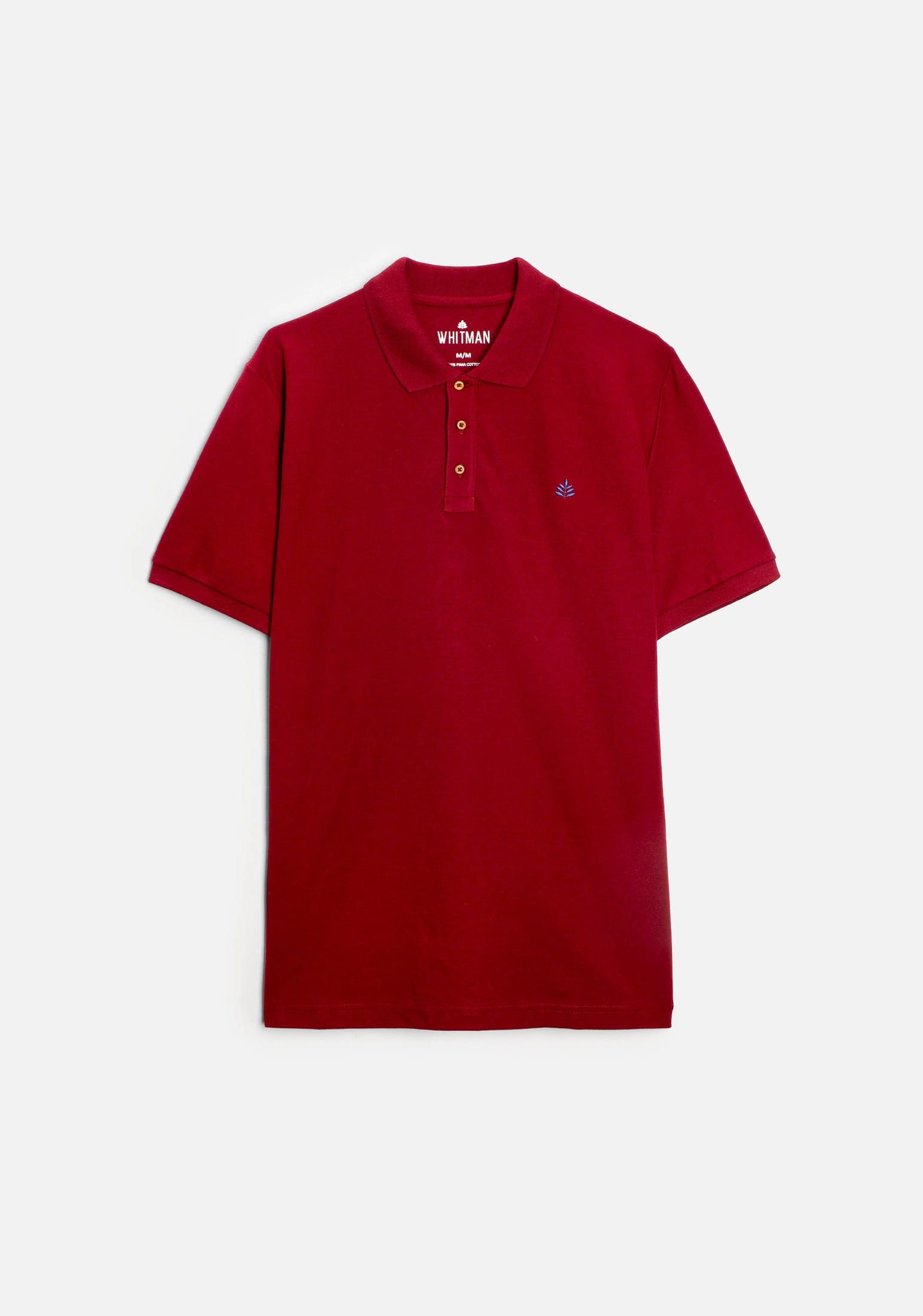 Camiseta Polo H Unicolor L-Azul Vino - imagen 1