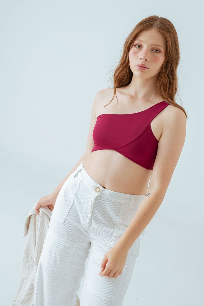 Crop Top Asimetrico Maca - imagen 3