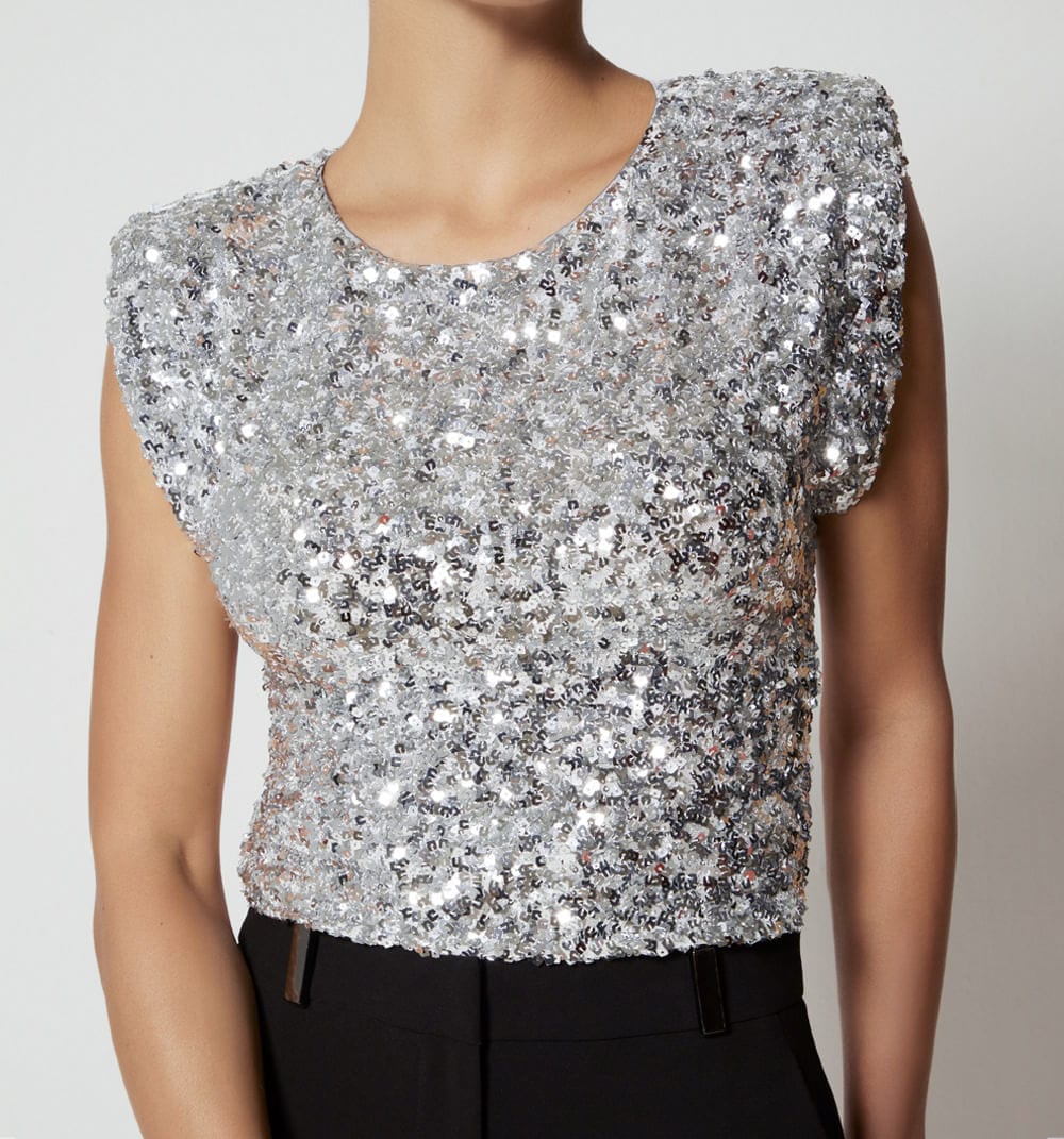 Blusa con hombreras - imagen 3