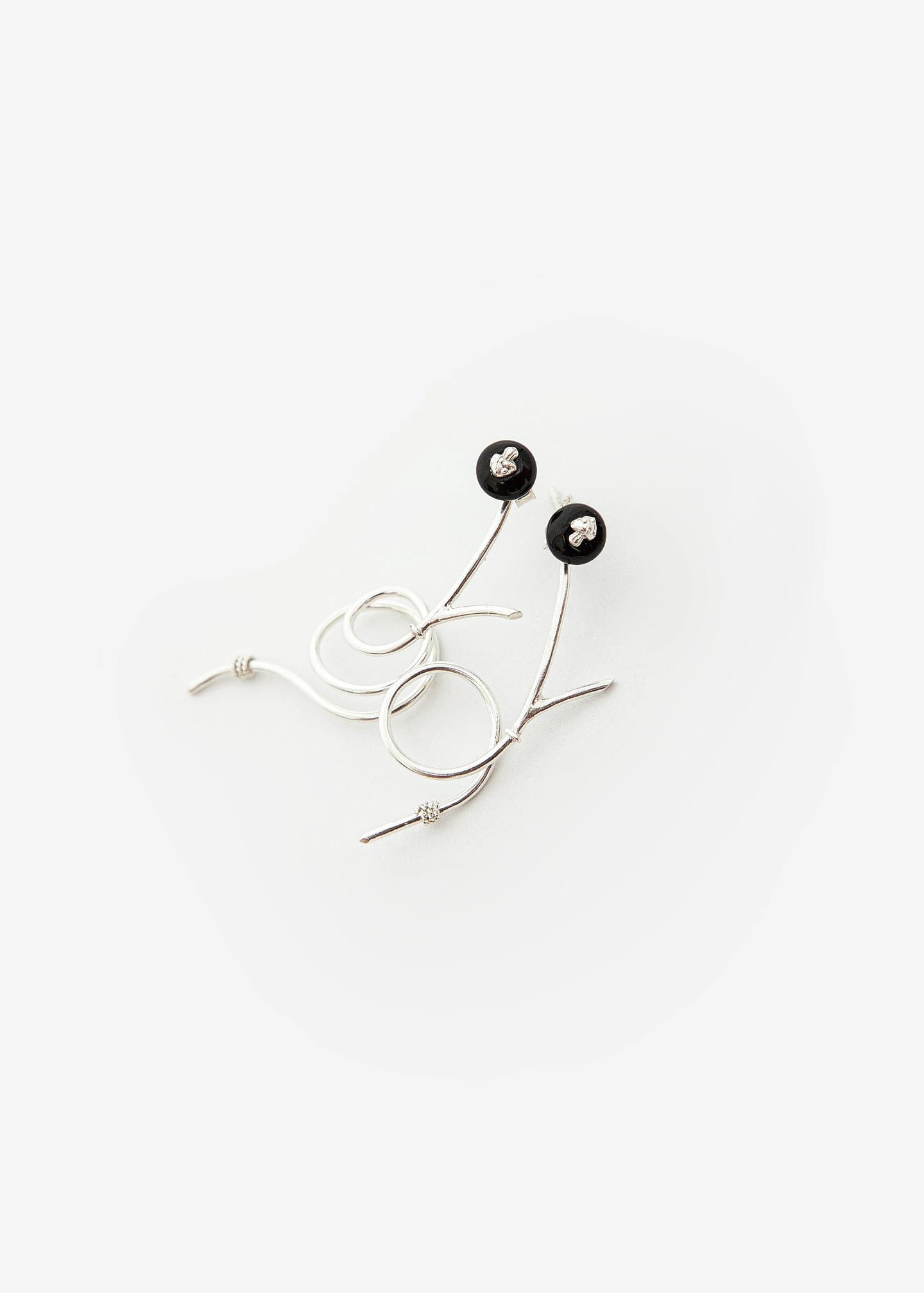 Onix Setica Stud Plata - imagen 2