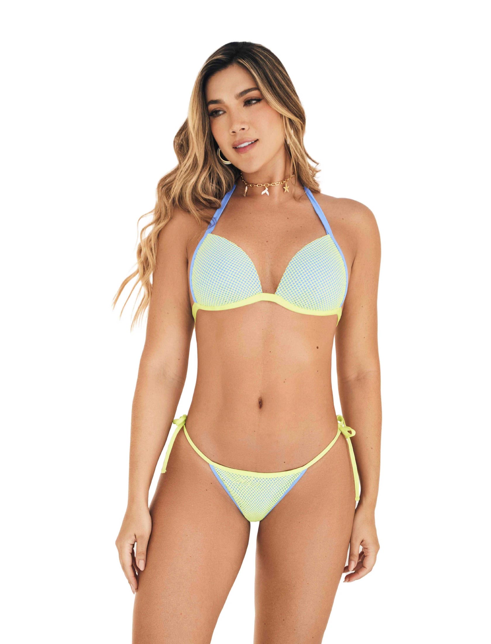 PANTY DE BAÑO 46035 - TELA CON TEJIDO TIPO MALLA - imagen 2