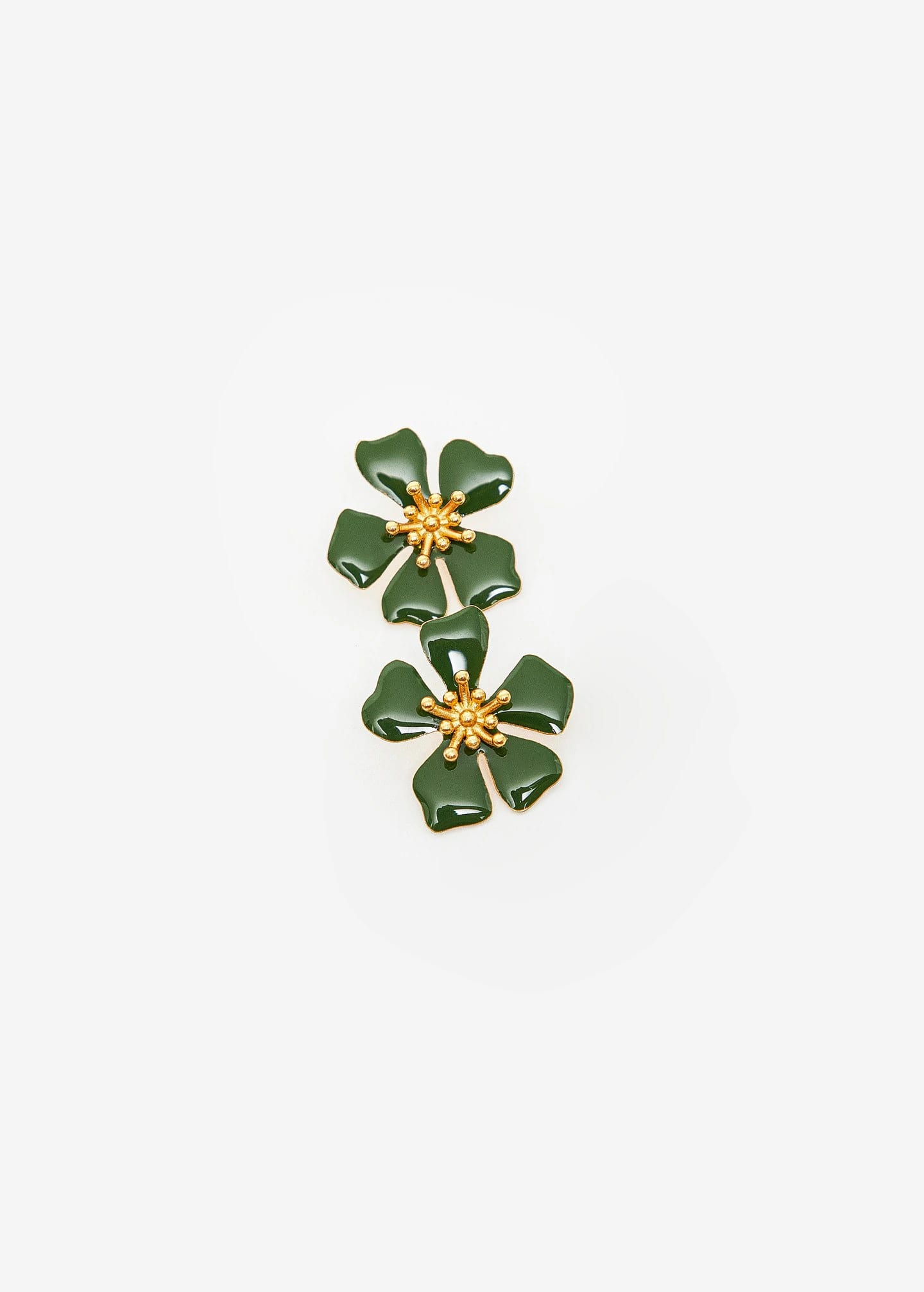 Aretes Aurora midi Verde - imagen 2