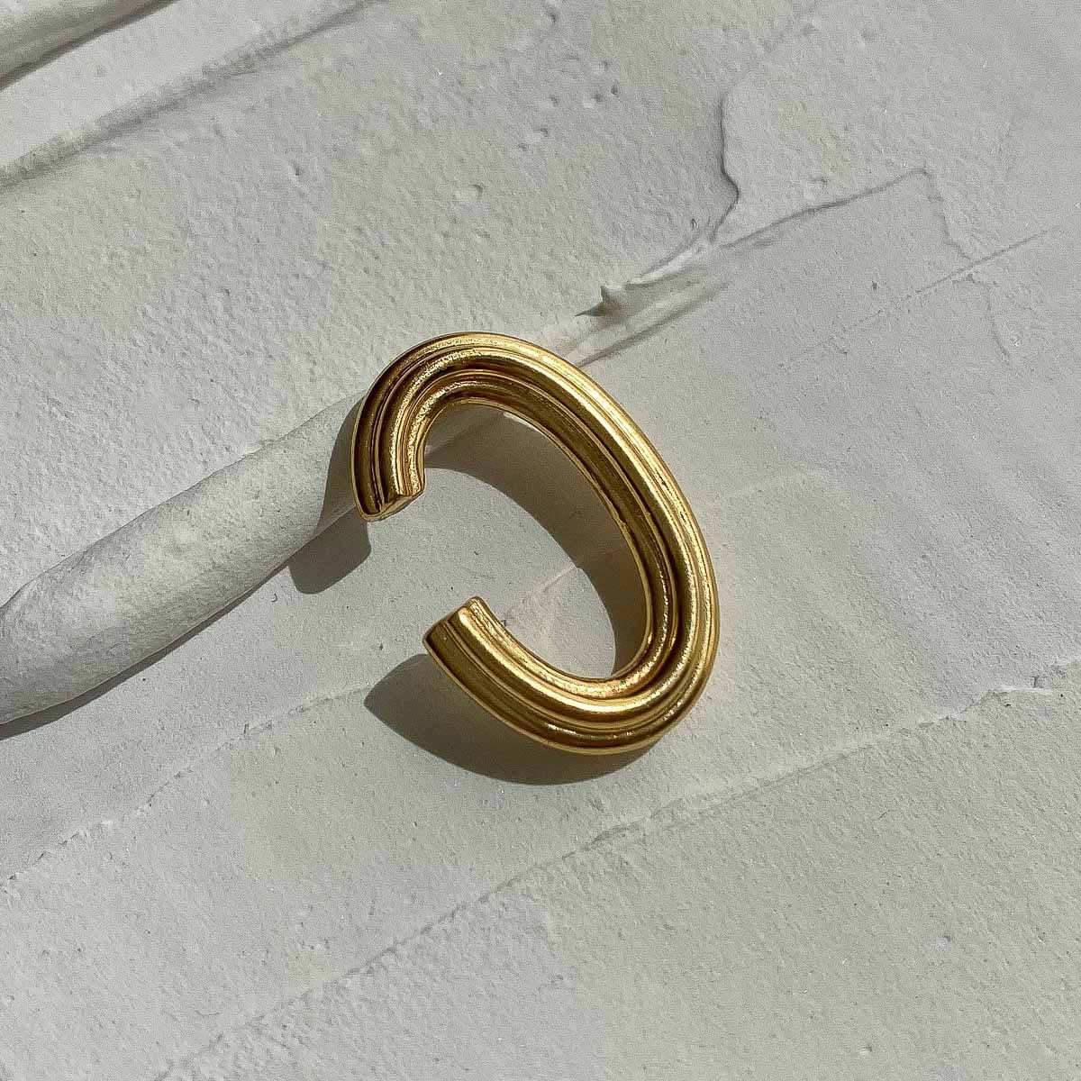 EAR CUFF PARALLEL ORO - imagen 3